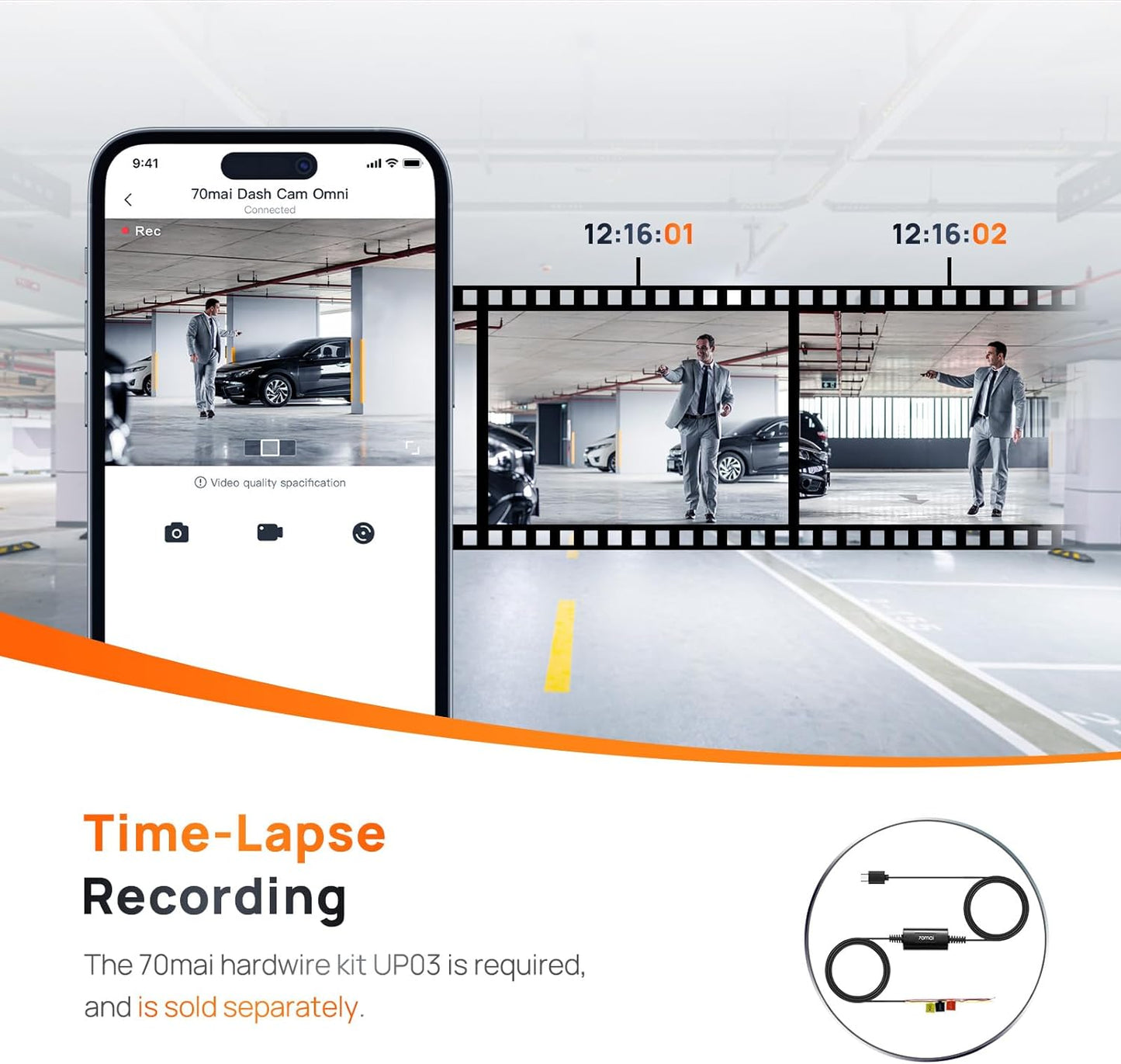 360° Rotating Dash Cam