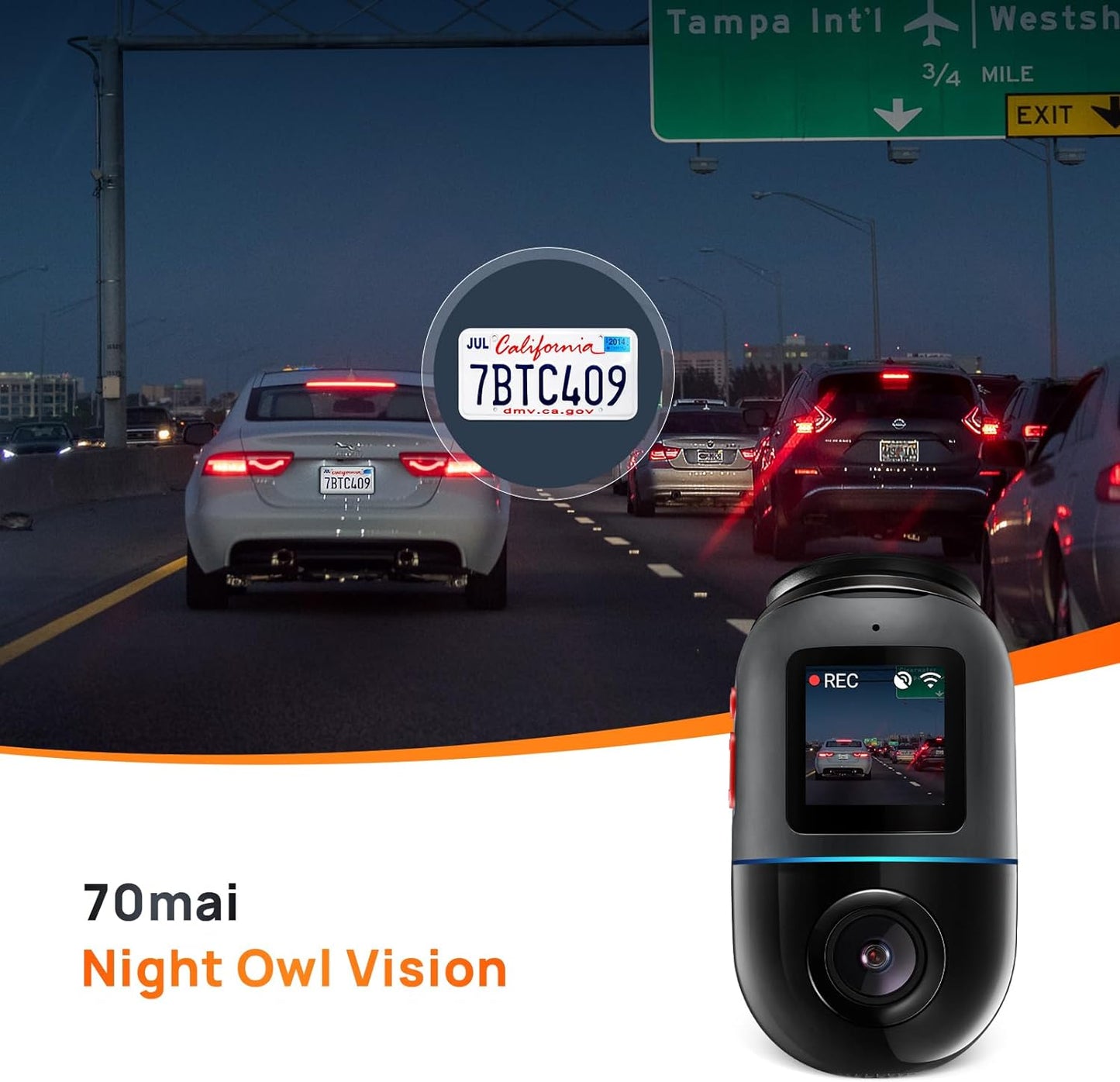 360° Rotating Dash Cam