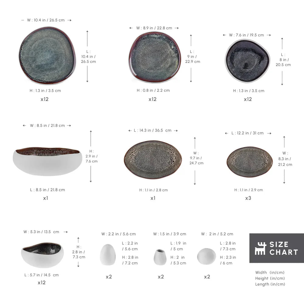 Cupid Dinnerware Set,12 Person, 59 Piece