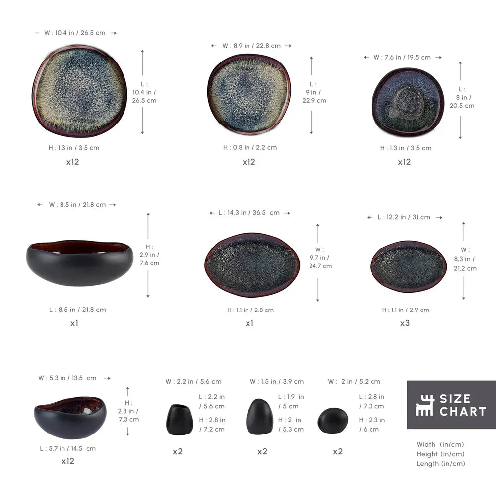 Cupid Dinnerware Set,12 Person, 59 Piece