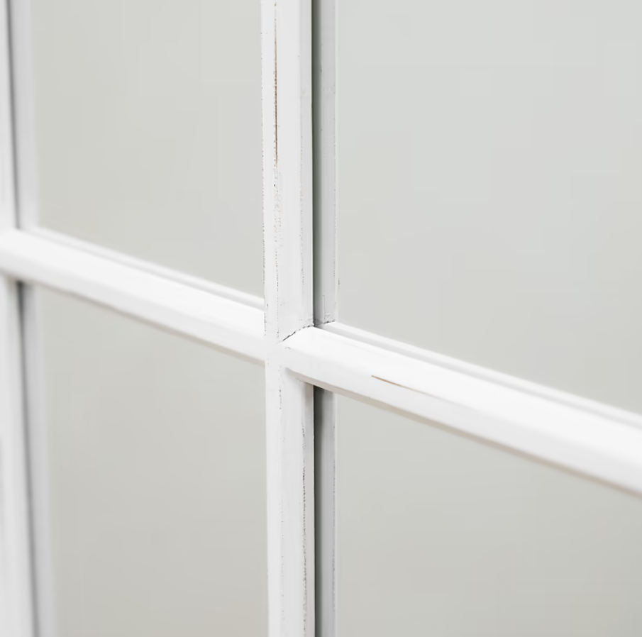 Sasha White Shabby Chic Full Length Window Mirror 180cm x 100cm
