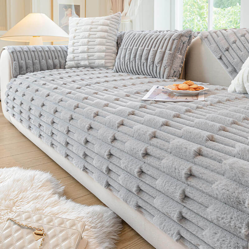LuxePlush Non-Slip Sofa Cover