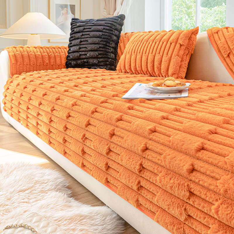 LuxePlush Non-Slip Sofa Cover