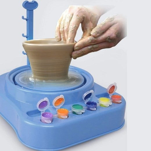 Kids Pottery Set - Painting Kit for Beginners with Modeling Clay, Sculpting Clay and Sculpting Tools