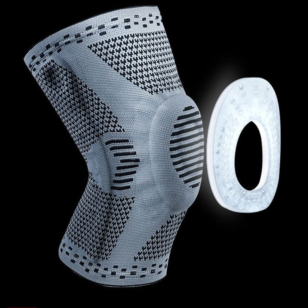 Knee Compression Sleeve - Knee Support Brace Patella Protector for Cycling, Running, Basketball and Football