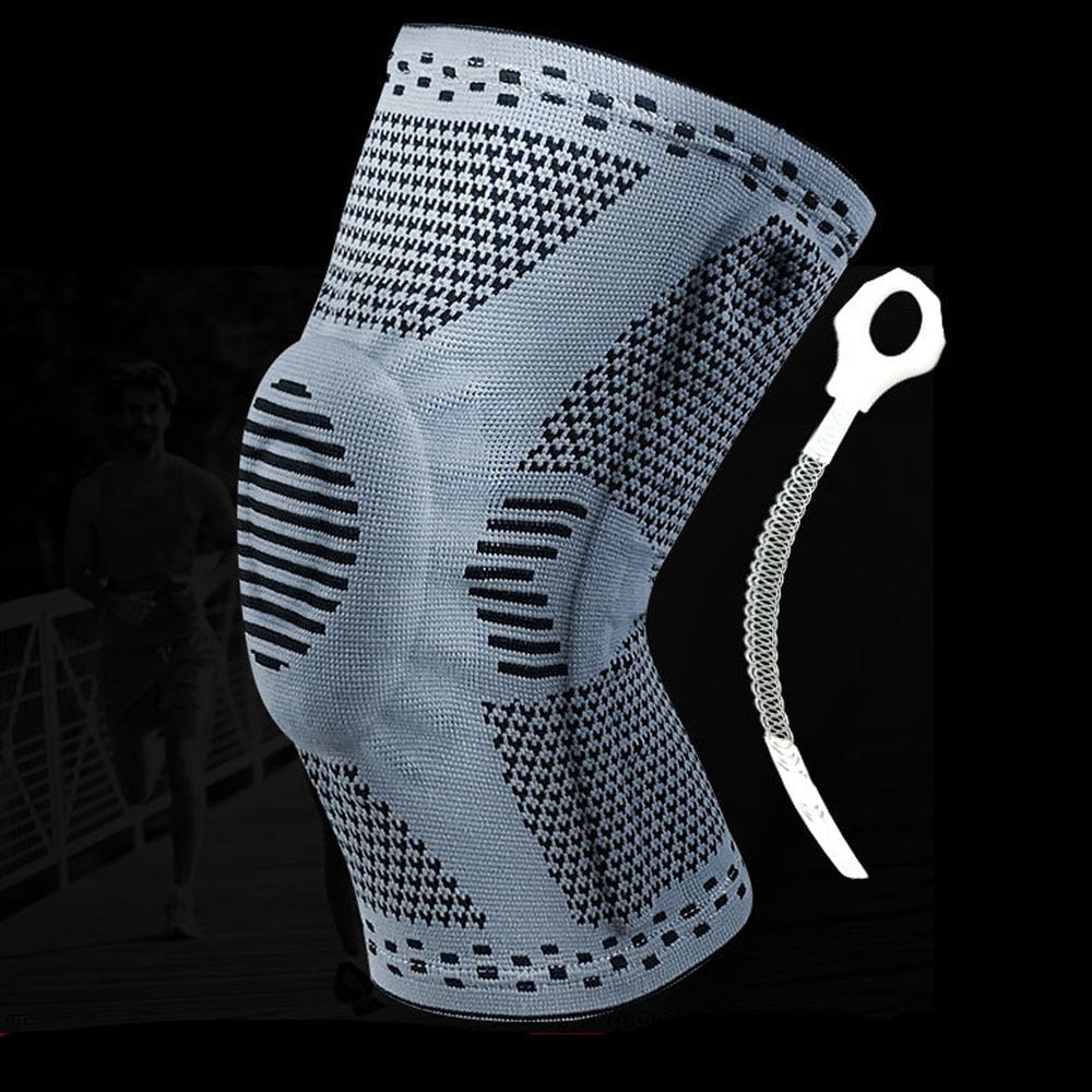 Knee Compression Sleeve - Knee Support Brace Patella Protector for Cycling, Running, Basketball and Football
