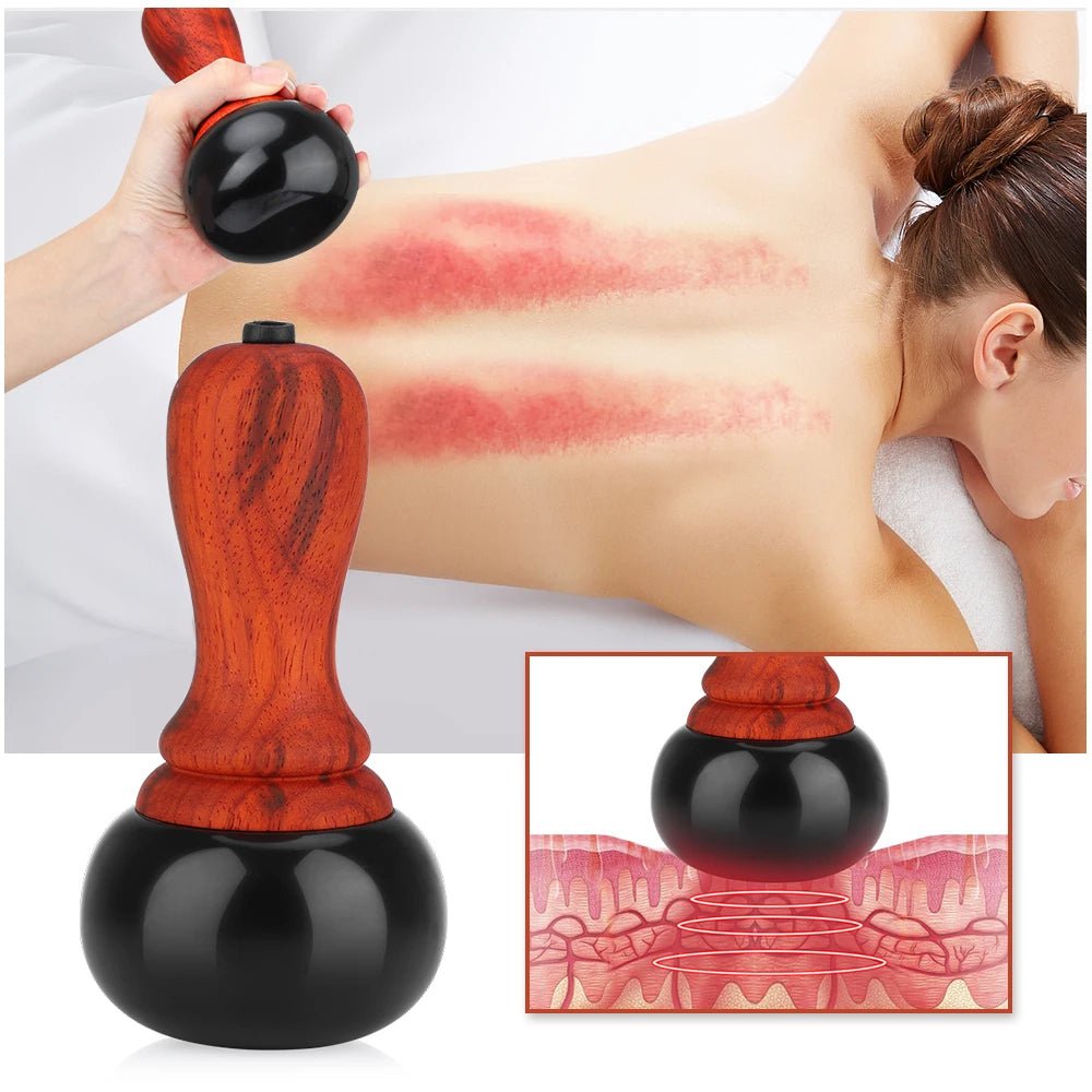 Gua Sha Hot Stone Massager - Scraping Massager for Home SPA Relaxation Treatment Pain Relief