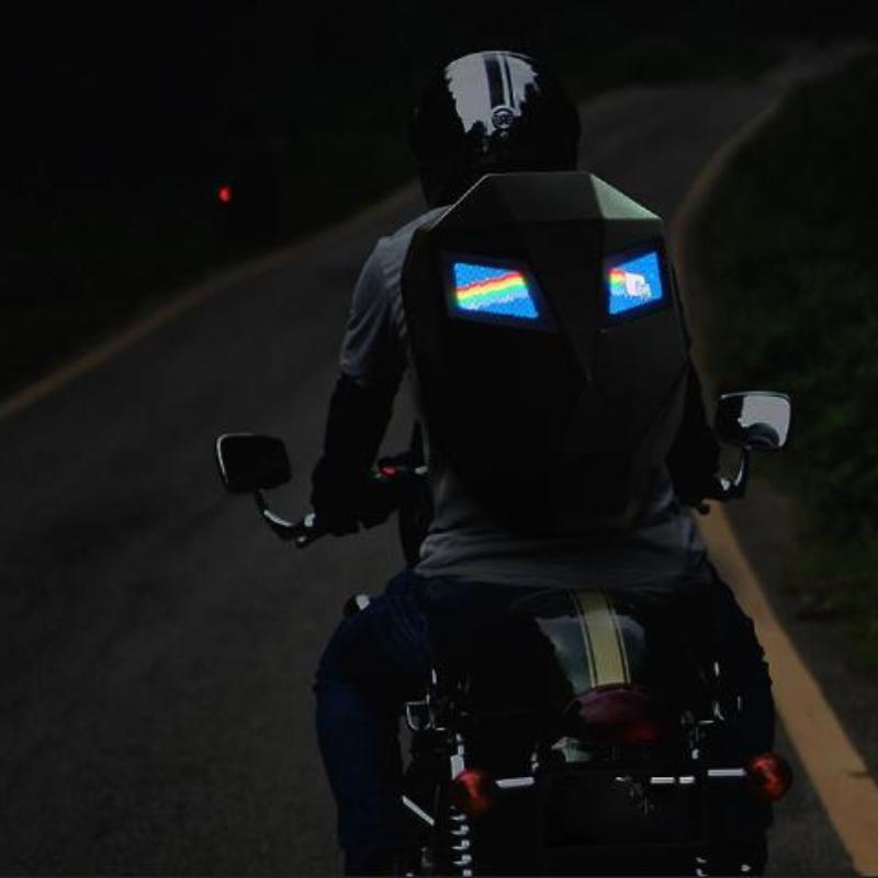 LED Motorcycle Backpack