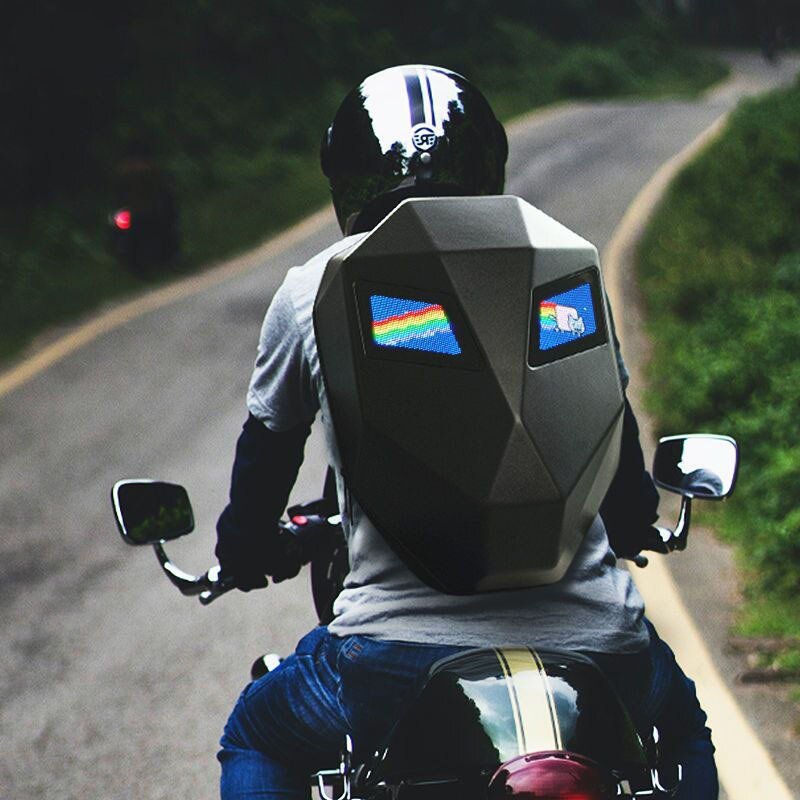 LED Motorcycle Backpack