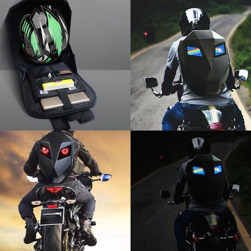 LED Motorcycle Backpack