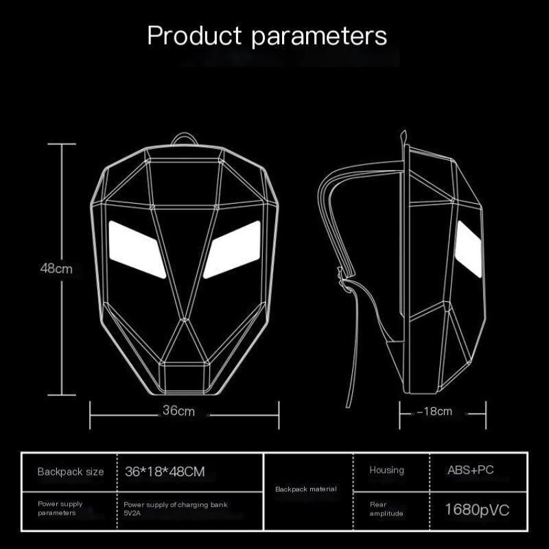 LED Motorcycle Backpack