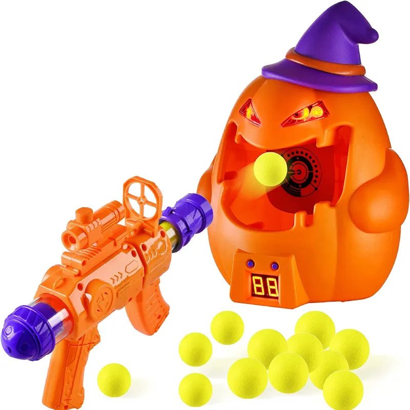 Pumpkin Target Shooting Toy - Shooting Games with LCD Score Record and Sound