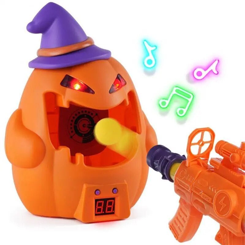 Pumpkin Target Shooting Toy - Shooting Games with LCD Score Record and Sound